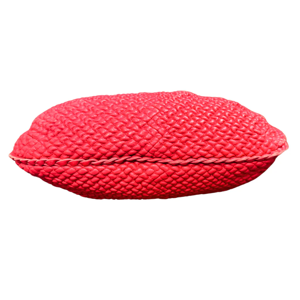 Bottega Veneta Red Intrecciato Hobo Bag - Image 4