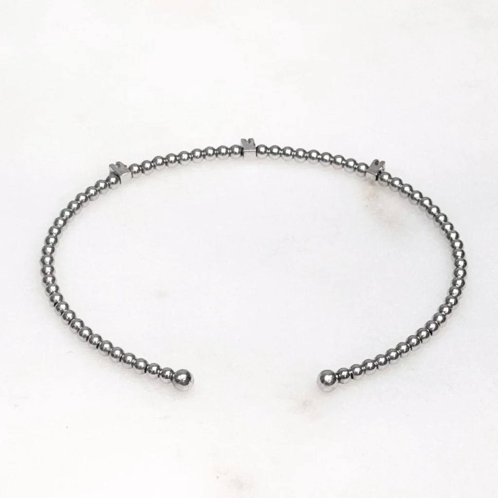 Buccellati-Like Bangle 18K White Gold - Image 3