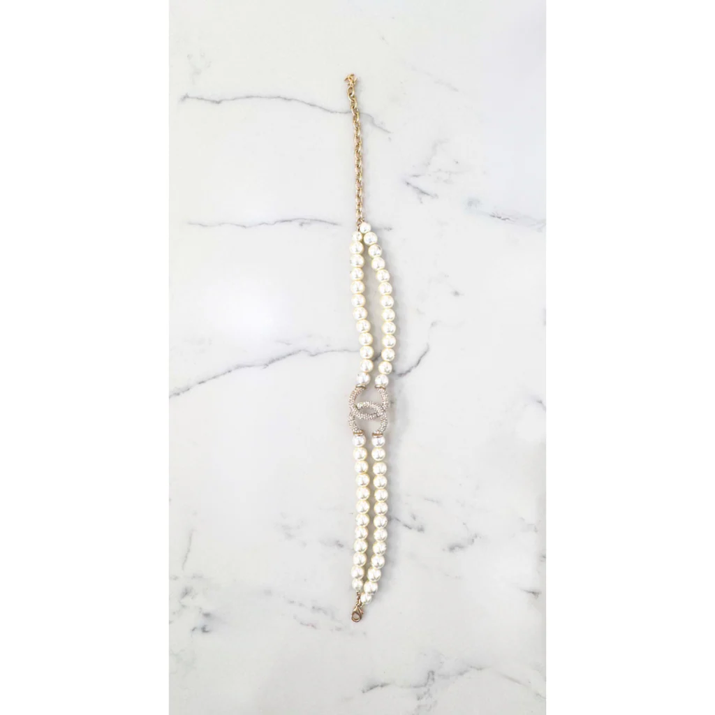 Chanel Pearl CC Choker (As Is) - Image 3