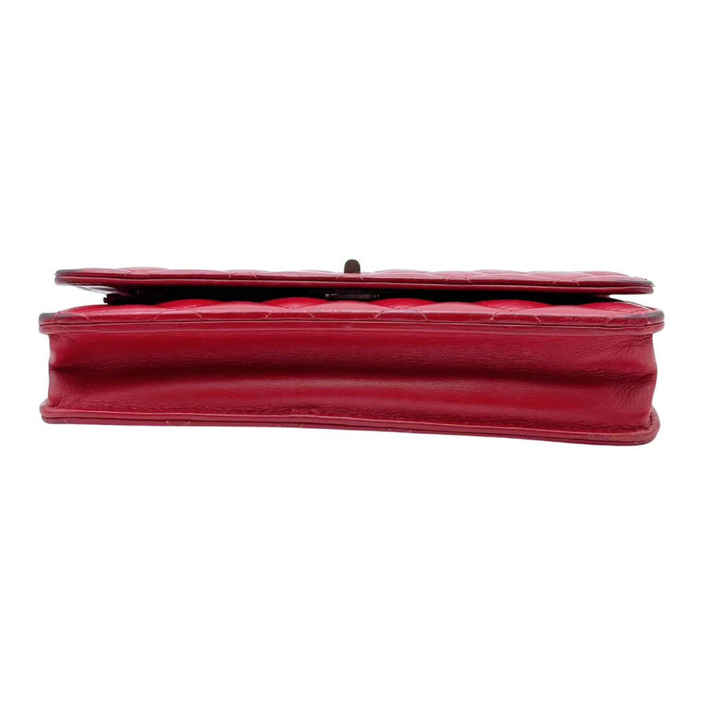 Chanel Red Quilted Leather Reissue WOC - Image 4