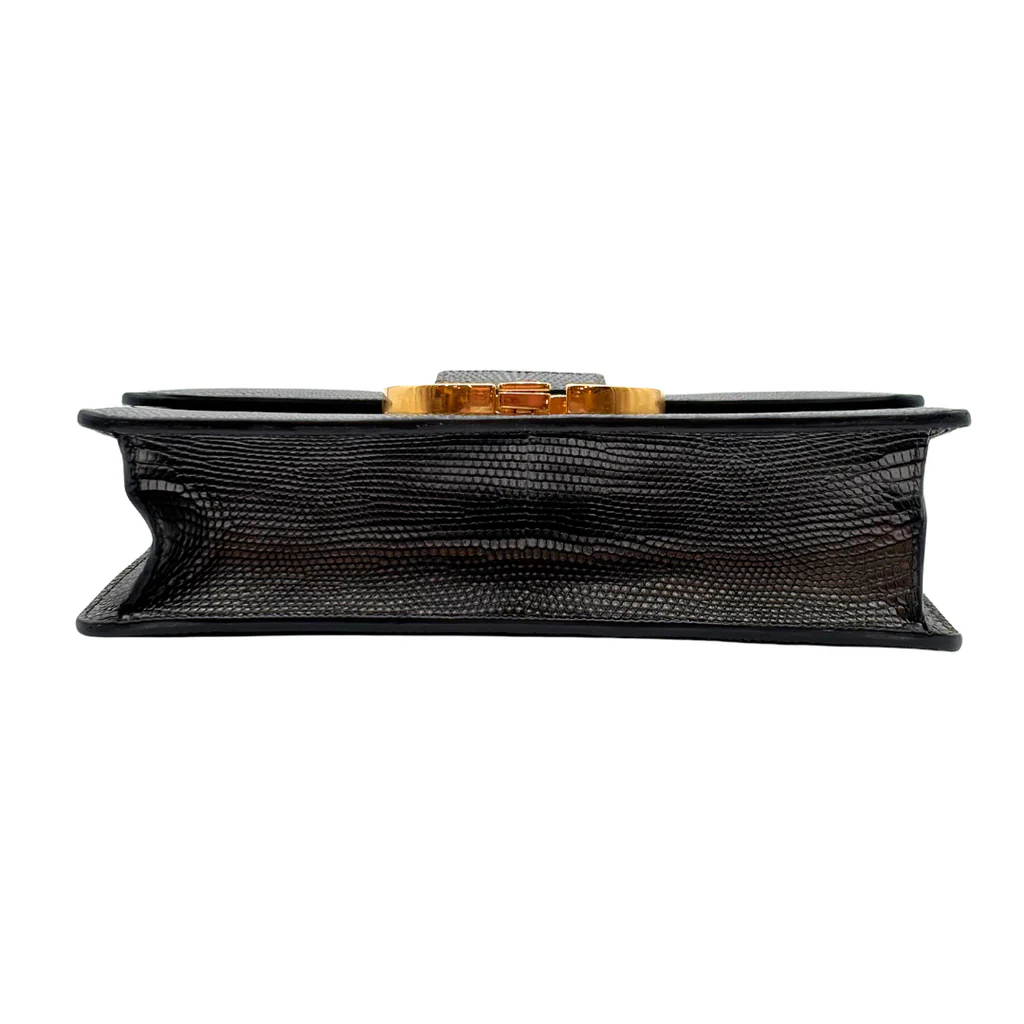 Dior Grey Croc Embossed Montaigne Crossbody - Image 4
