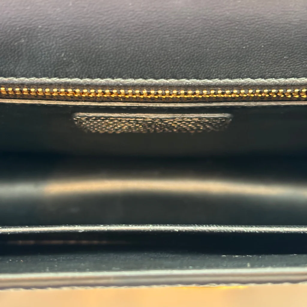 Dior Grey Croc Embossed Montaigne Crossbody - Image 5