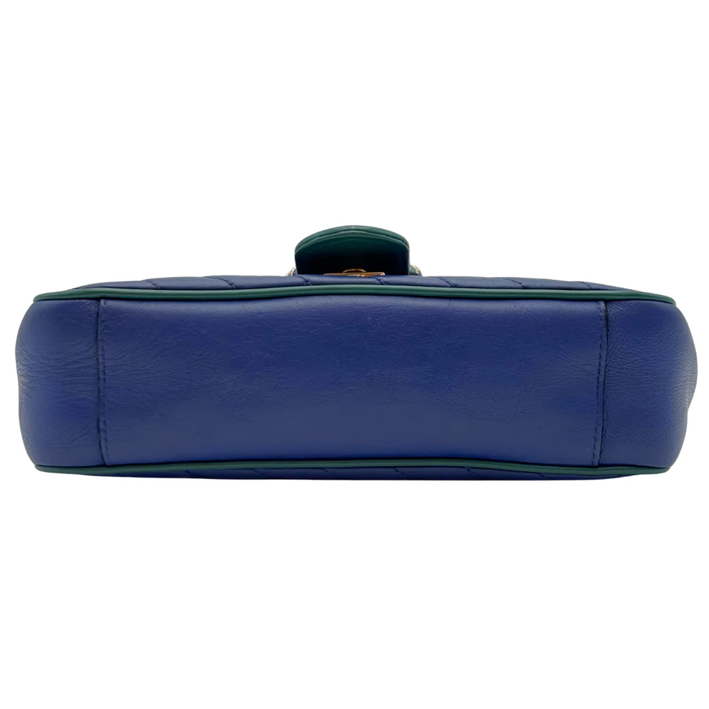 Gucci Royal Blue Marmont Flap Bag - Image 4