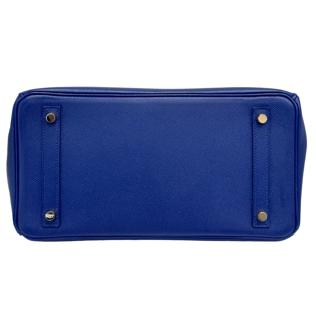 Hermès Birkin Blue Sapphire Epsom 30CM Gold HW (2016) - Image 4