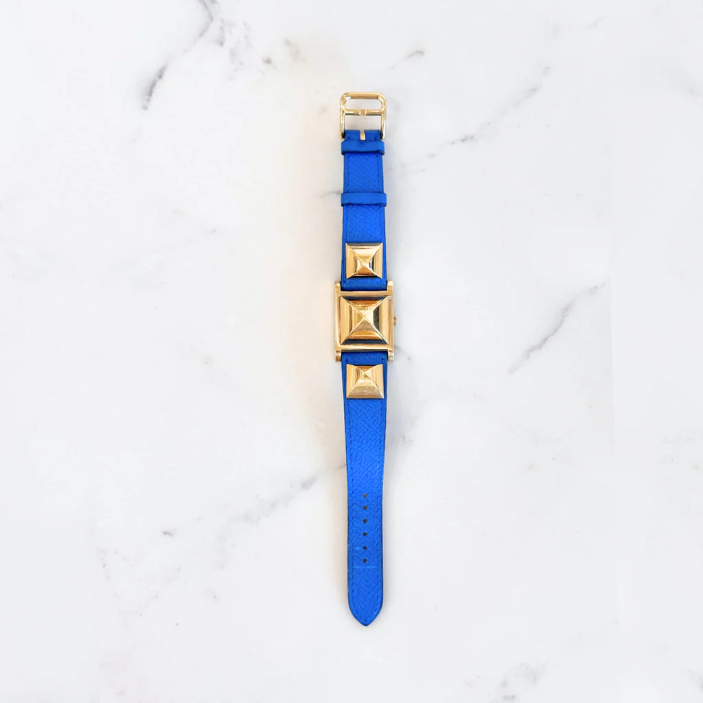 Hermes Blue Medor 23mm Watch - Image 5