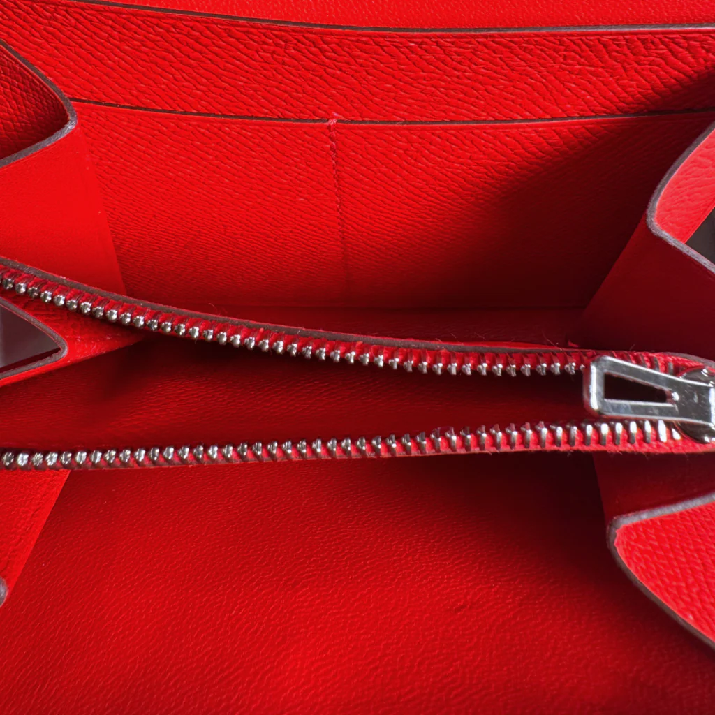 Hermès Constance Wallet III Rouge de Coeur Red Epsom Mini Mauve Sylvestre Enamel Hardware (2019) - Image 3