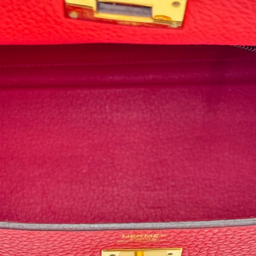 Hermès Kelly Poppy Togo 32CM Gold HW (2014) - Image 5