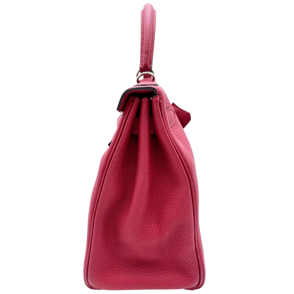 Hermès Kelly Rouge H Togo 28CM Palladium HW (2017) - Image 3