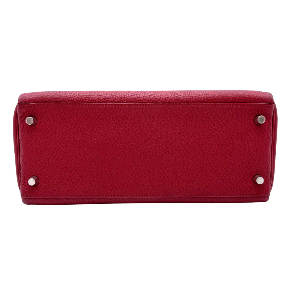 Hermès Kelly Rouge H Togo 28CM Palladium HW (2017) - Image 4
