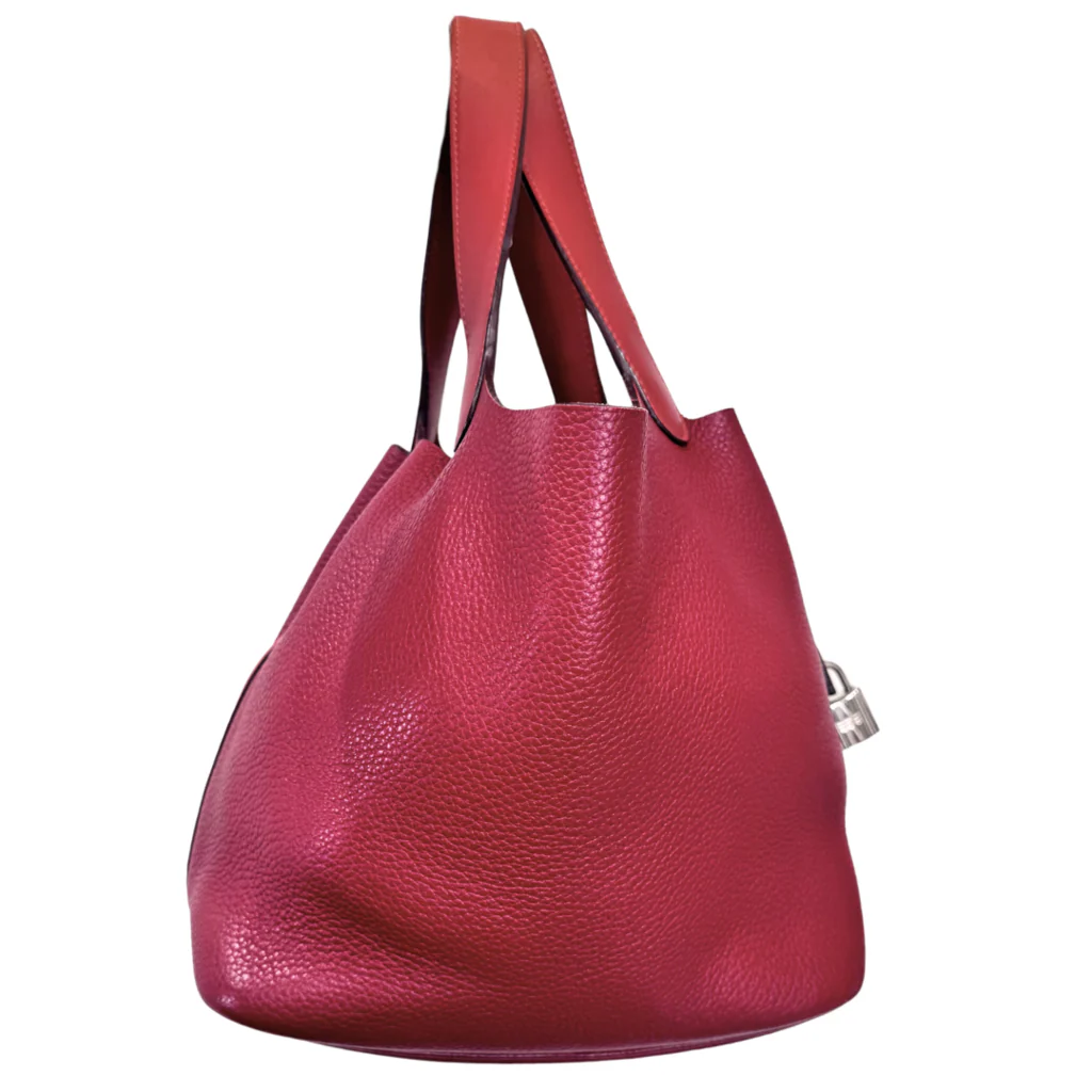 Hermès Picotin Red Rouge Clemence 22CM Palladium HW (1998) - Image 3