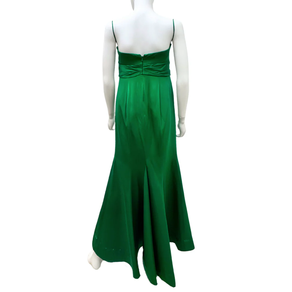 Luly Yang Green Sleeveless Maxi Gown (AS IS) - Image 3