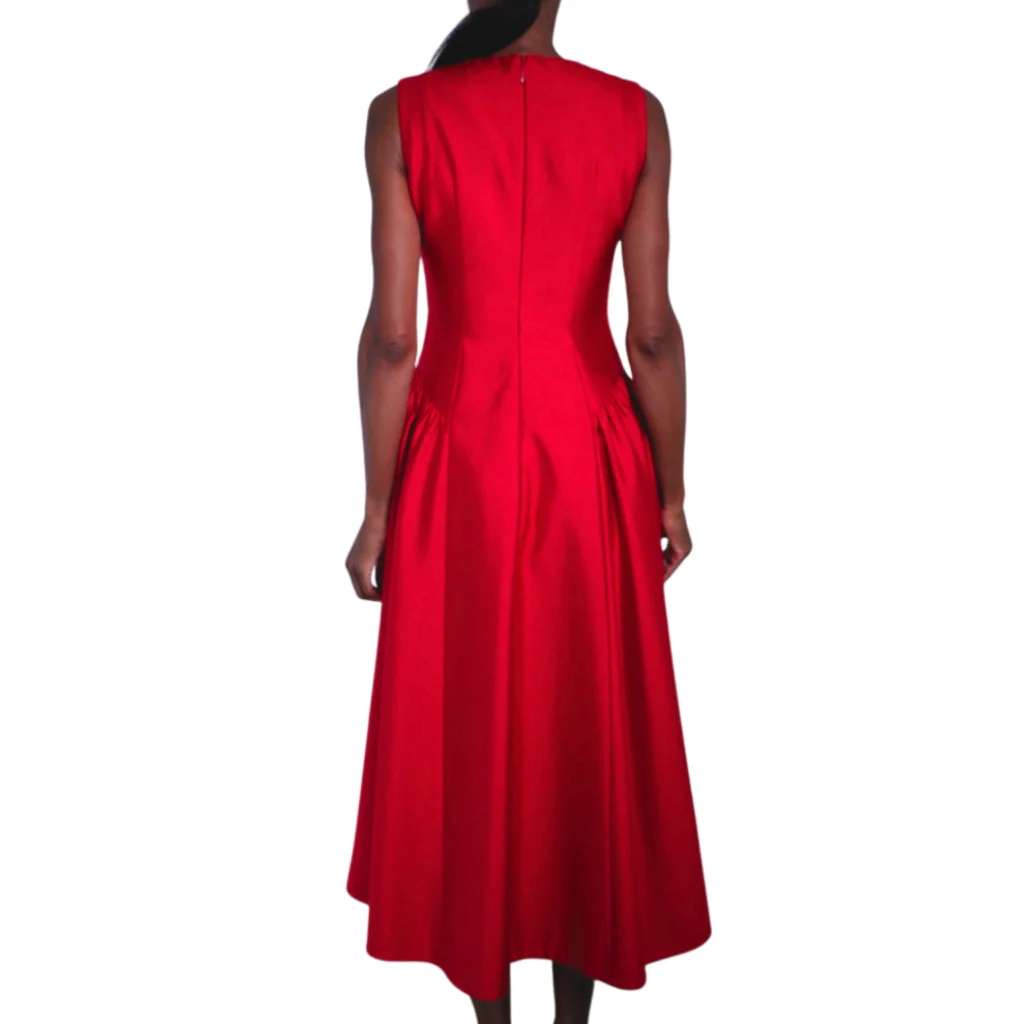 Rachel Gilbert Red Silk Blend Sawyer Dress, 4 (NWT) - Image 4