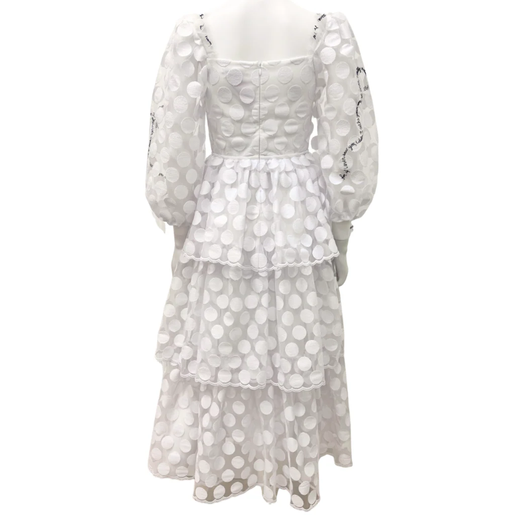 Vivetta White Sheer Polka Dot Dress (NWT) - Image 3