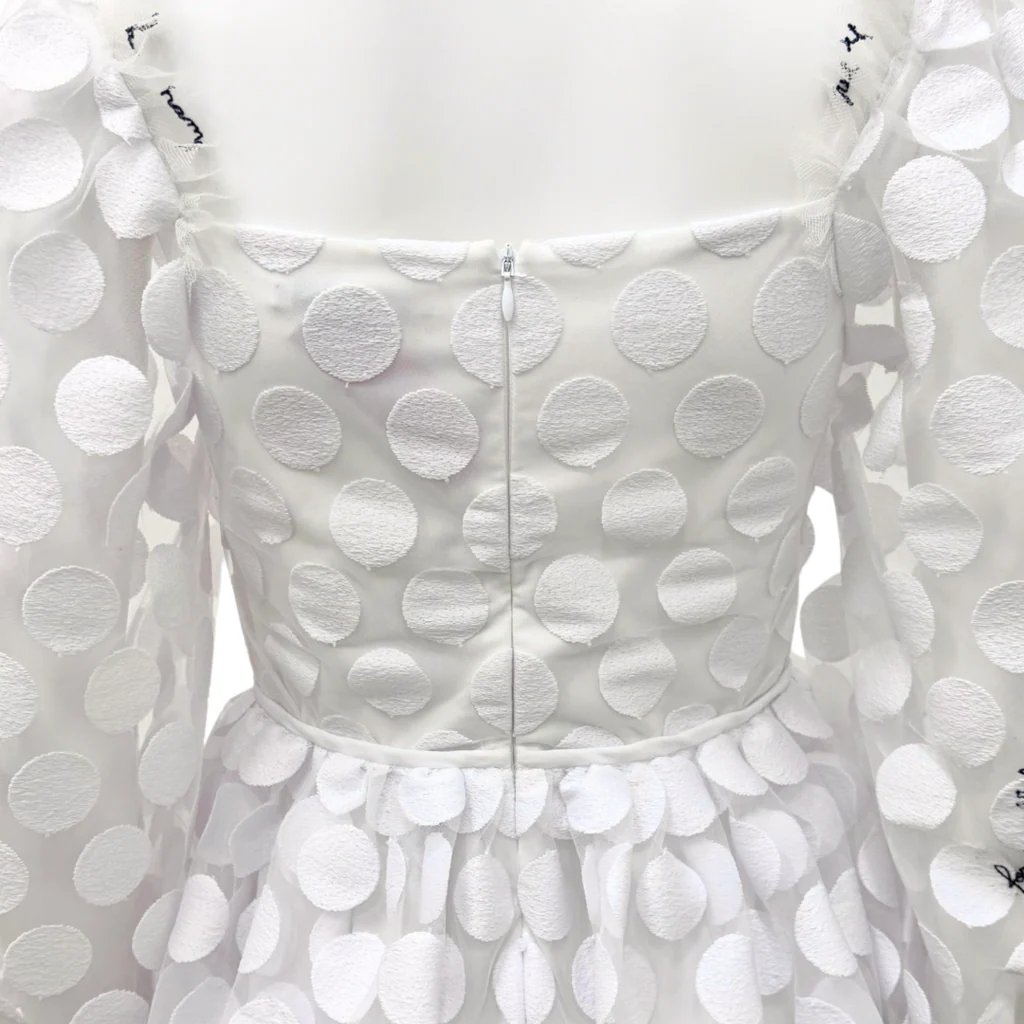 Vivetta White Sheer Polka Dot Dress (NWT) - Image 4